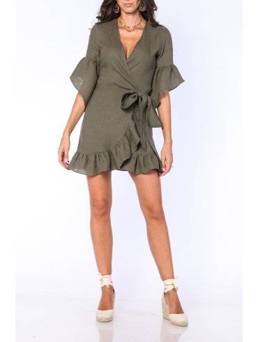 CARLA PURO LINO ROCHIE MINI PARTE PESTE PARTE CU VOLANE