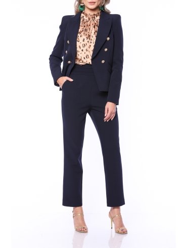 TGH SUIT-UP PLEATED WAIST CIGARETTE PANTS