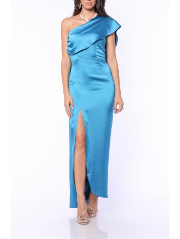 TGH ROCHIE MAXI DIN SATIN EVENT CU SAL LUNG PE SPATE