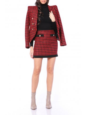 TGH ROYAL CHECKERED PRINT MINI SKIRT