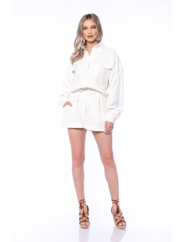 TGH LINO PANTALONI SCURTI CHIC CU CORDON