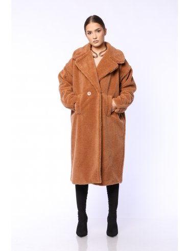 TGH WINTER WONDERLAND MIDI TEDDY COAT