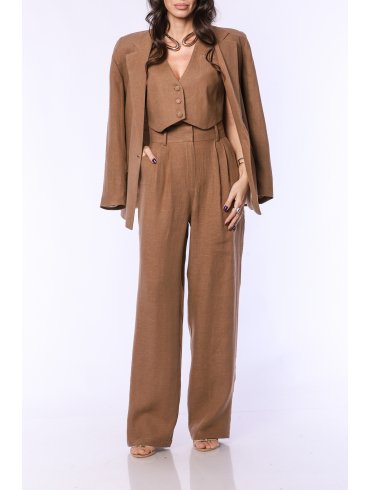 TGH LINO PANTALONI LARGI STYLISH COMFORT