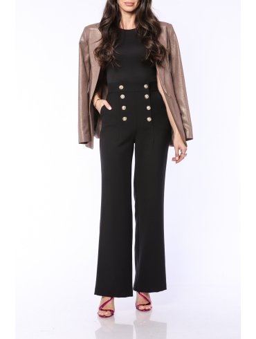 TGH HIGH WAIST GOLDEN BUTTONS STRAIGHT PANTS