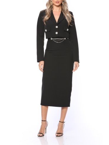 POESSE SACOU CROPPED SO STYLISH CU NASTURI BIJUTERIE