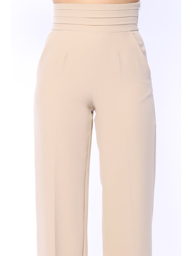 TGH PANTALONI PALAZZO BEST SELLER CU TALIE INALTA PLISATA