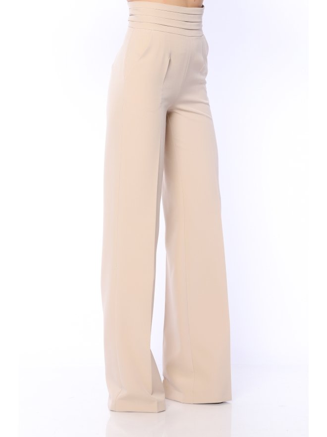 TGH PANTALONI PALAZZO BEST SELLER CU TALIE INALTA PLISATA