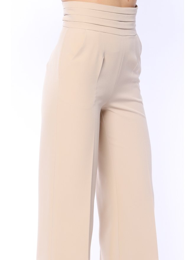 TGH PANTALONI PALAZZO BEST SELLER CU TALIE INALTA PLISATA