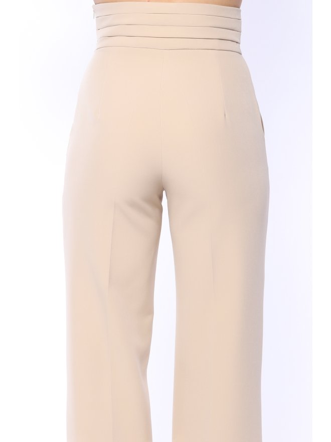 TGH PANTALONI PALAZZO BEST SELLER CU TALIE INALTA PLISATA