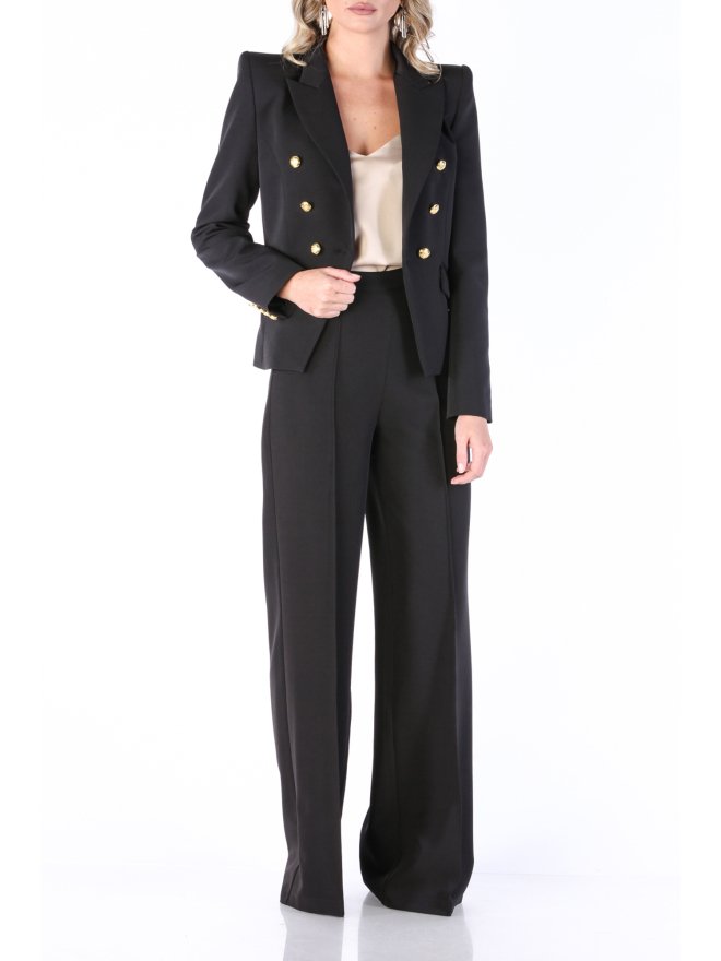 ISABEL SPRING SUIT-UP HIGH WAIST WIDE LEG PANTS