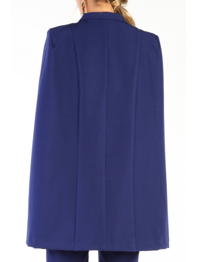 POESSE TAILORED CAPE V-NECKLINE JUMPSUIT