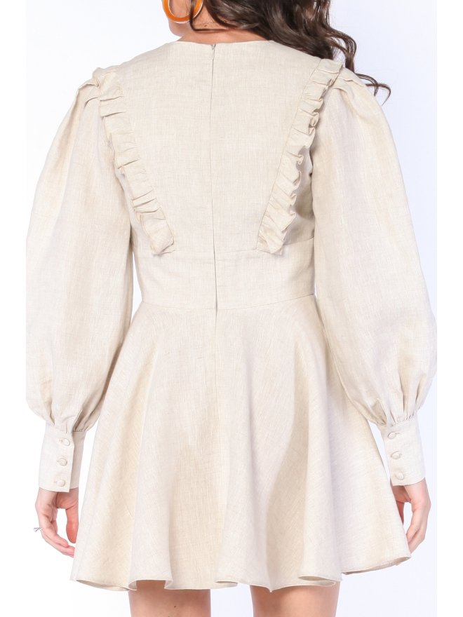 CARLA PURO LINO ROCHIE MINI VICTORIANA CU MANECI BUFANTE