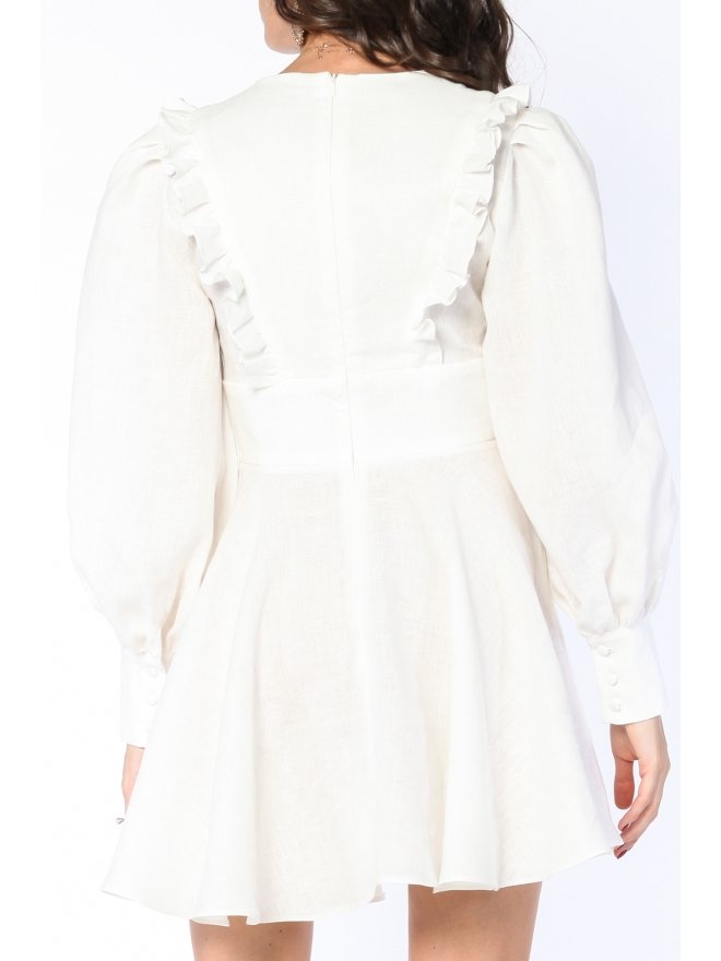 CARLA PURO LINO ROCHIE MINI VICTORIANA CU MANECI BUFANTE