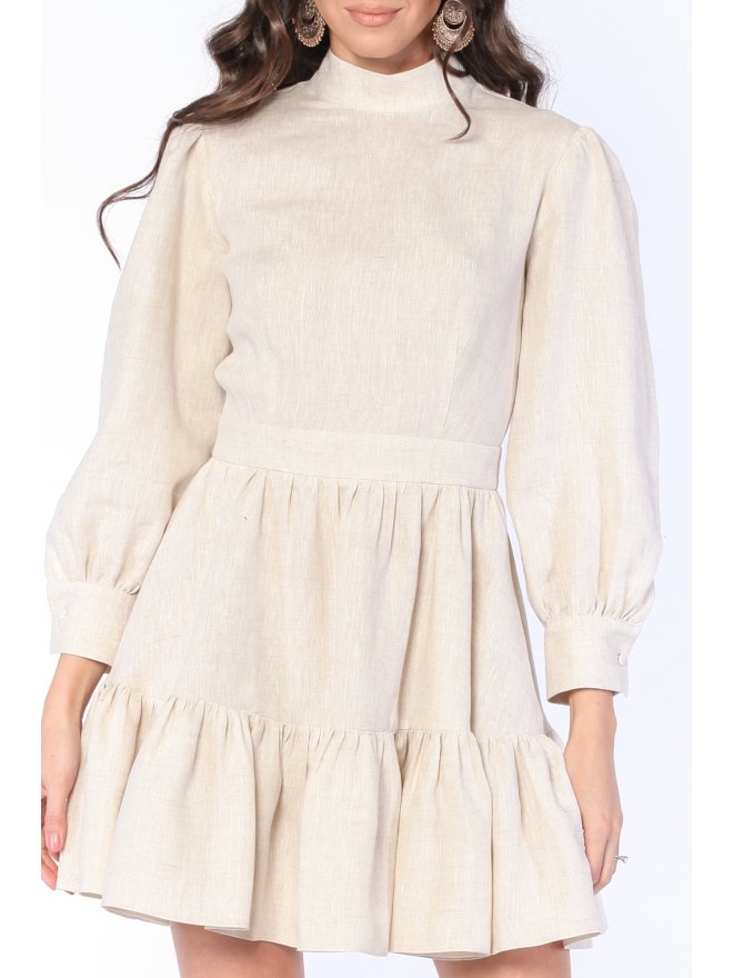 CARLA PURO LINO ROCHIE MINI CU GULER INALT SI VOLANE