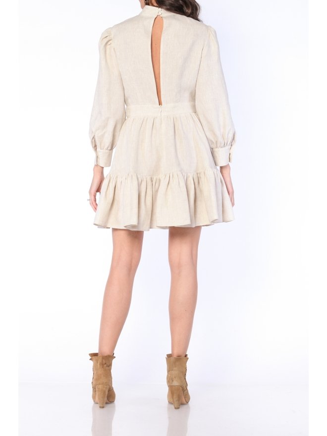 CARLA PURO LINO ROCHIE MINI CU GULER INALT SI VOLANE