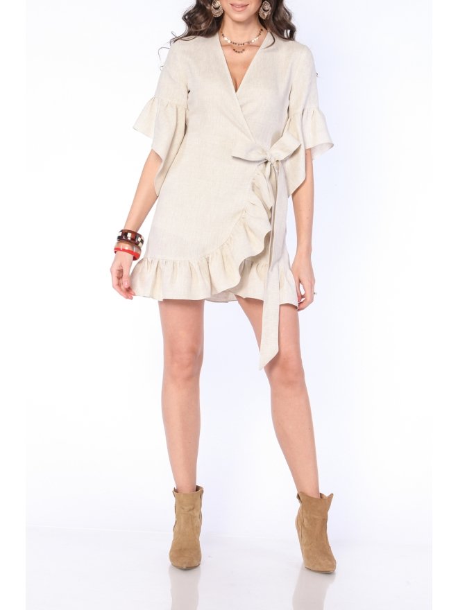 CARLA PURO LINO ROCHIE MINI PARTE PESTE PARTE CU VOLANE