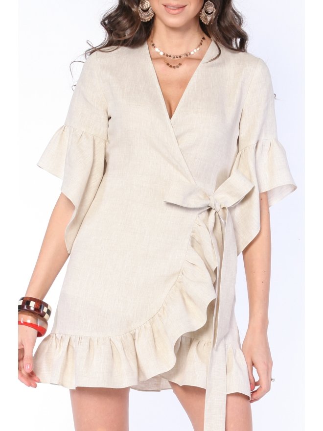 CARLA PURO LINO ROCHIE MINI PARTE PESTE PARTE CU VOLANE