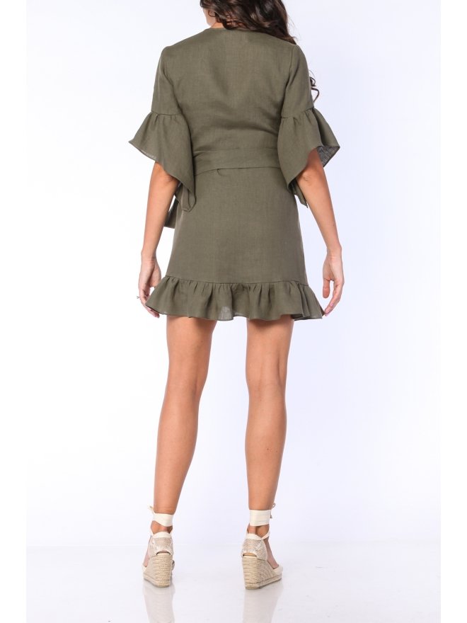 CARLA PURO LINO ROCHIE MINI PARTE PESTE PARTE CU VOLANE