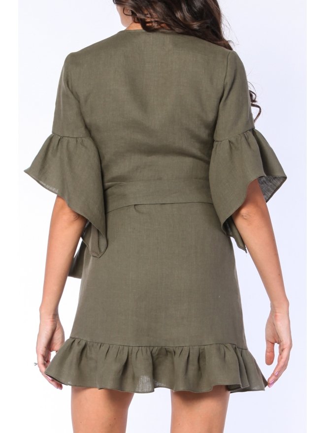 CARLA PURO LINO ROCHIE MINI PARTE PESTE PARTE CU VOLANE