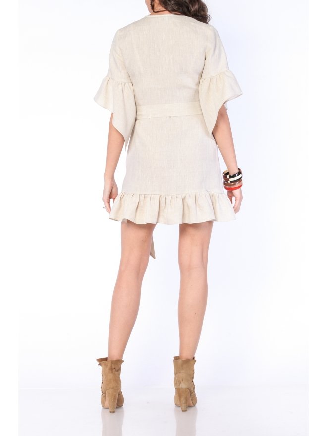 CARLA PURO LINO ROCHIE MINI PARTE PESTE PARTE CU VOLANE