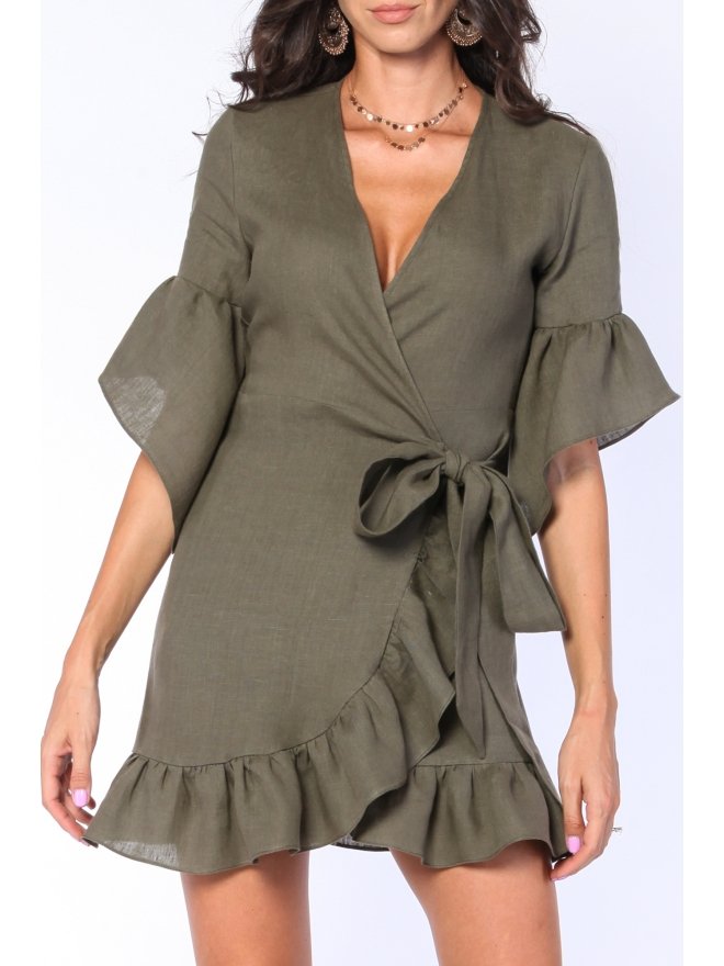 CARLA PURO LINO ROCHIE MINI PARTE PESTE PARTE CU VOLANE