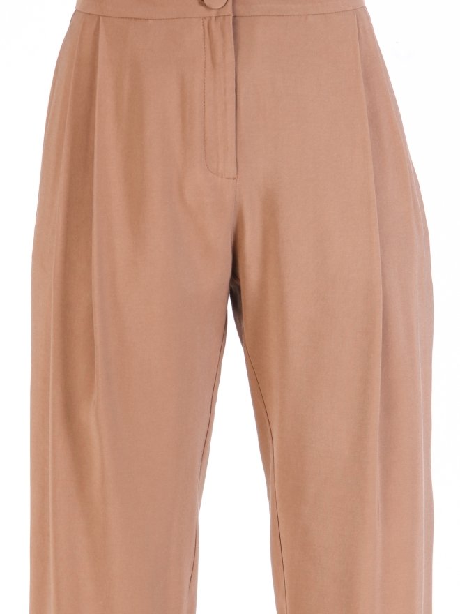 ISABEL PANTALONI CROPPED CU TALIE INALTA