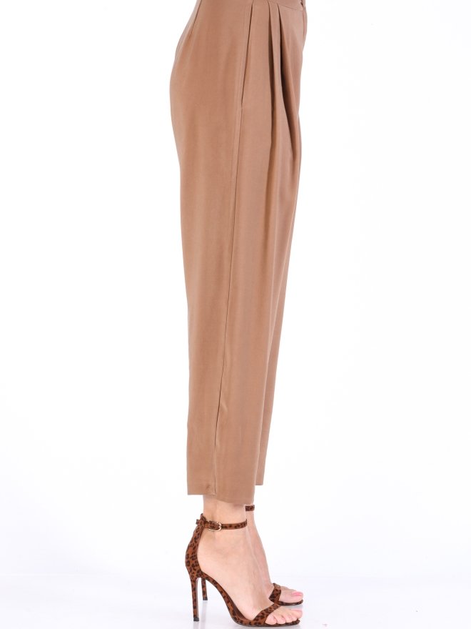 ISABEL PANTALONI CROPPED CU TALIE INALTA