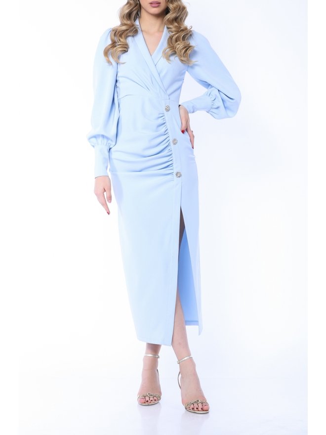 MARMURI ROCHIE MIDI CU NASTURI BIJUTERIE SI SLIT ADANC