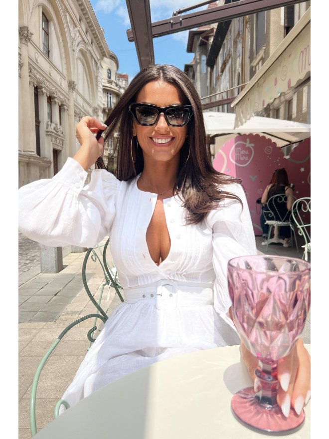 MARMURI LINO ROCHIE MINI CU MANECI BUFANTE SI VOLANE