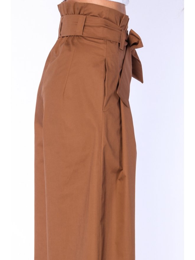 POESSE PANTALONI CULOTTES CU TALIE INALTA PAPER BAG