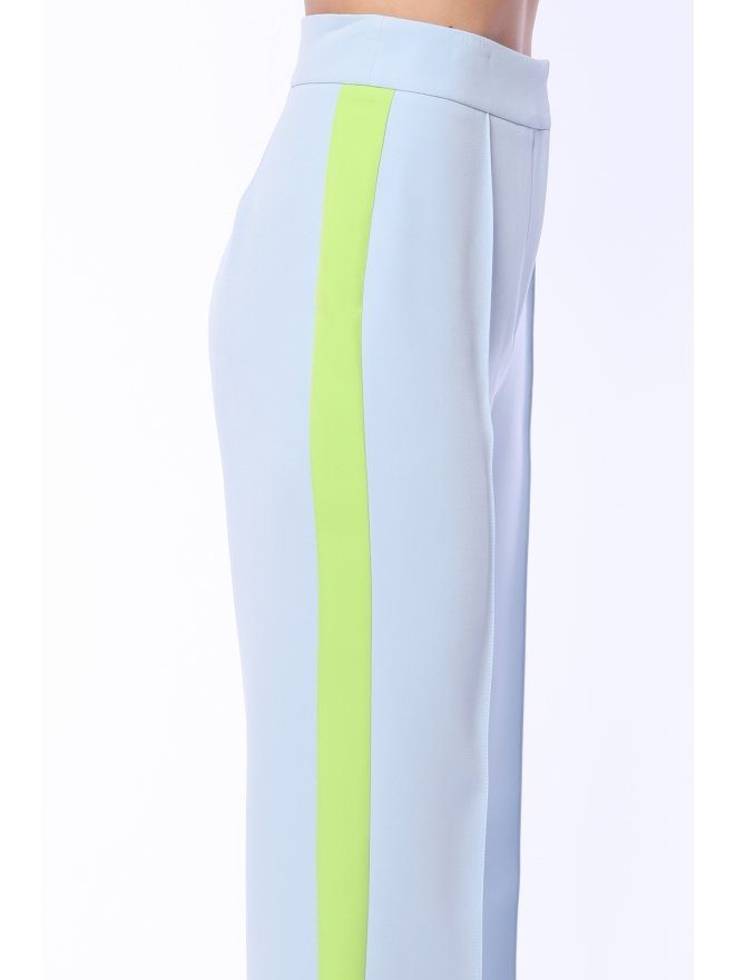 TGH PANTALONI DREPTI COLOR BLOCK DOUBLE TROUBLE CU VIPUSCA