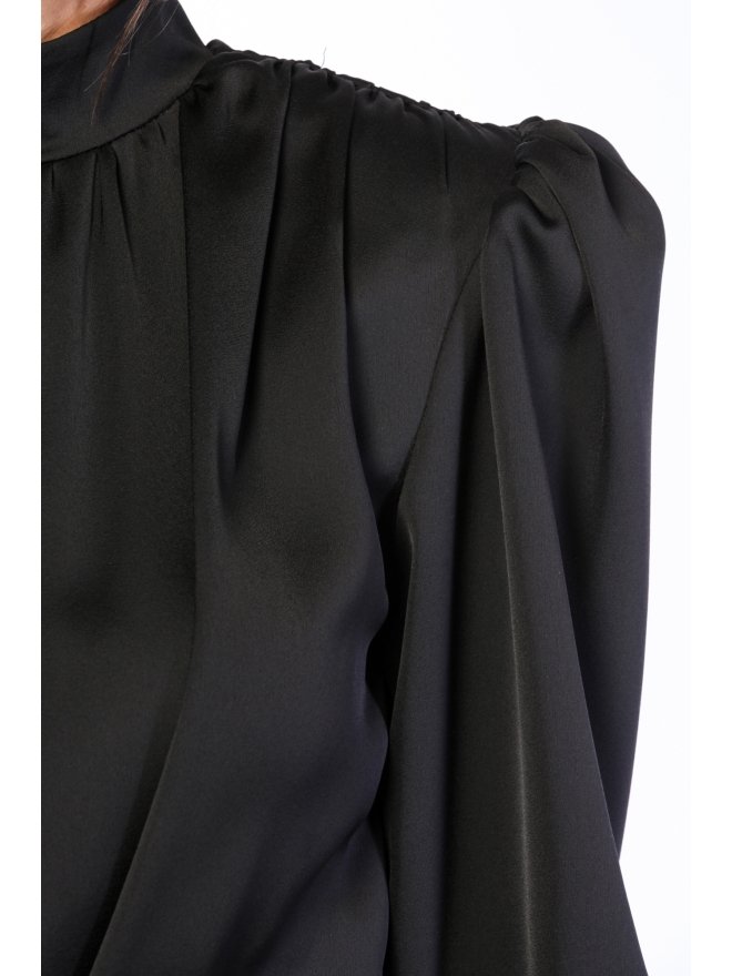 TGH GLAM SALOPETA VICTORIANA DIN SATIN CU PANTALONI LARGI