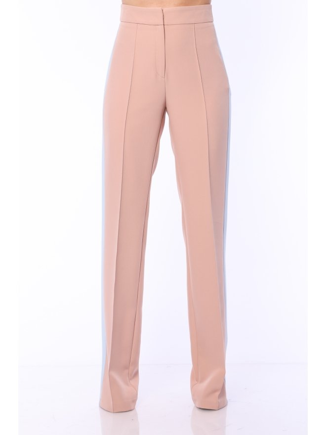 TGH PANTALONI DREPTI COLOR BLOCK DOUBLE TROUBLE CU VIPUSCA