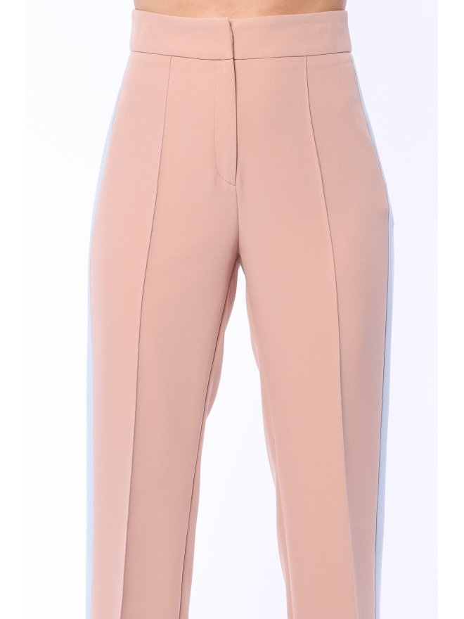 TGH PANTALONI DREPTI COLOR BLOCK DOUBLE TROUBLE CU VIPUSCA