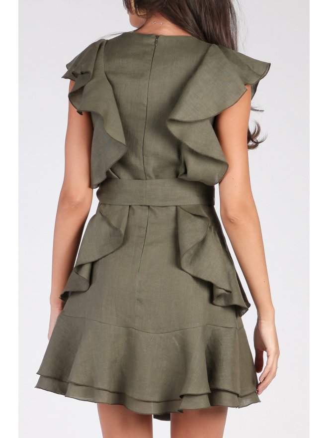 CARLA LINO EXCLUSIVE RUFFLED MINI DRESS