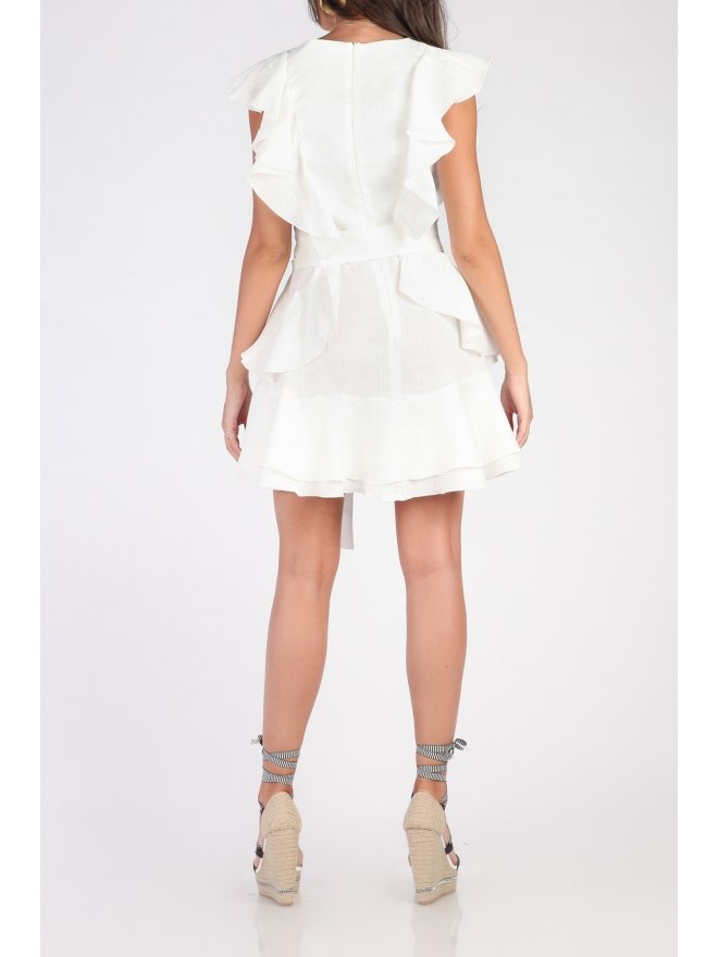 CARLA LINO EXCLUSIVE RUFFLED MINI DRESS