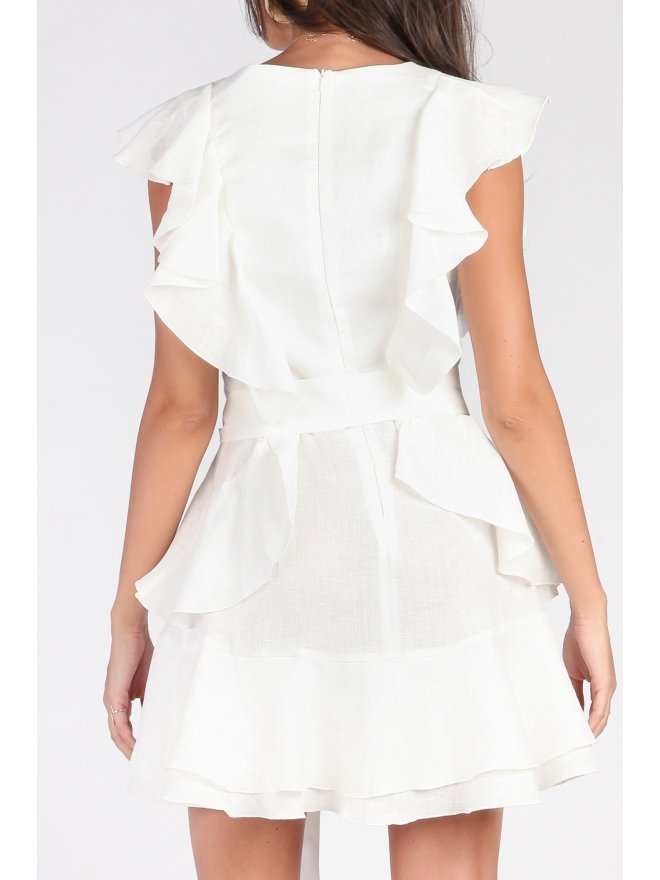 CARLA LINO EXCLUSIVE RUFFLED MINI DRESS