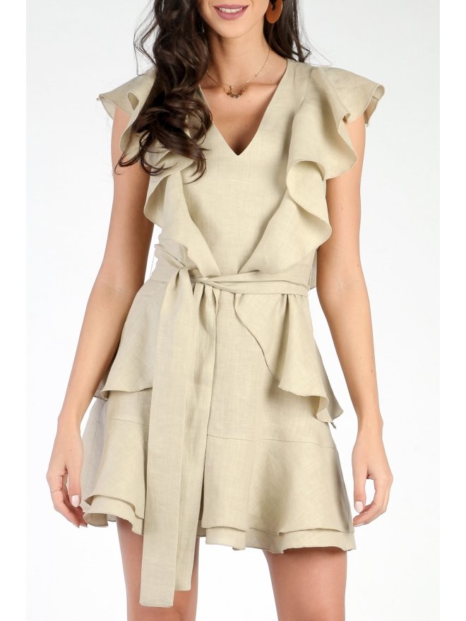 CARLA LINO EXCLUSIVE RUFFLED MINI DRESS