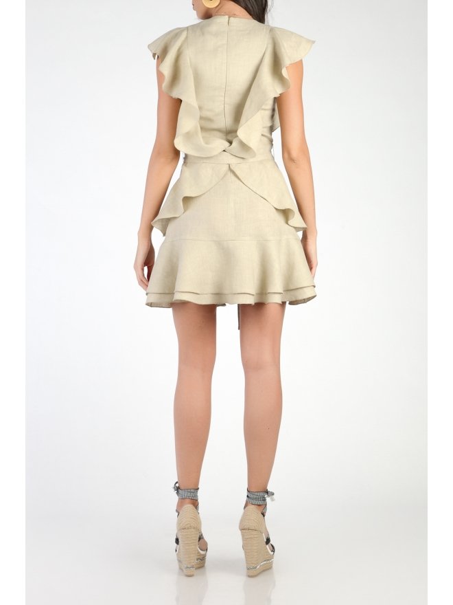 CARLA LINO EXCLUSIVE RUFFLED MINI DRESS