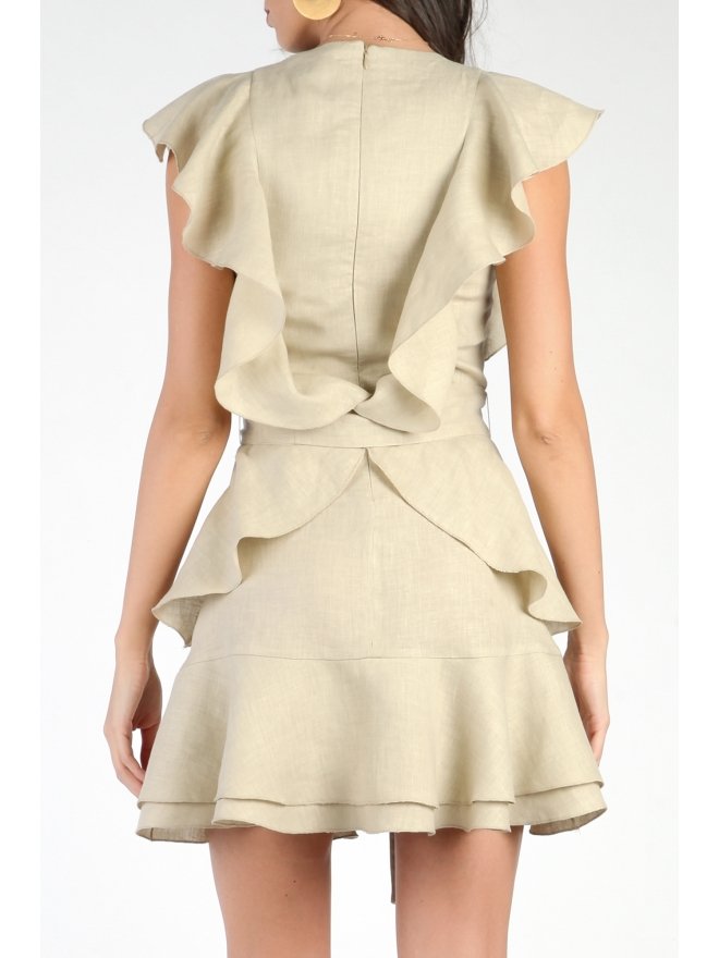 CARLA LINO EXCLUSIVE RUFFLED MINI DRESS