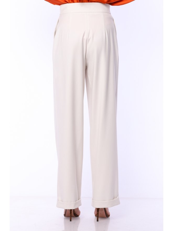 TGH PANTALONI LARGI CU TALIE INALTA SI PENSE
