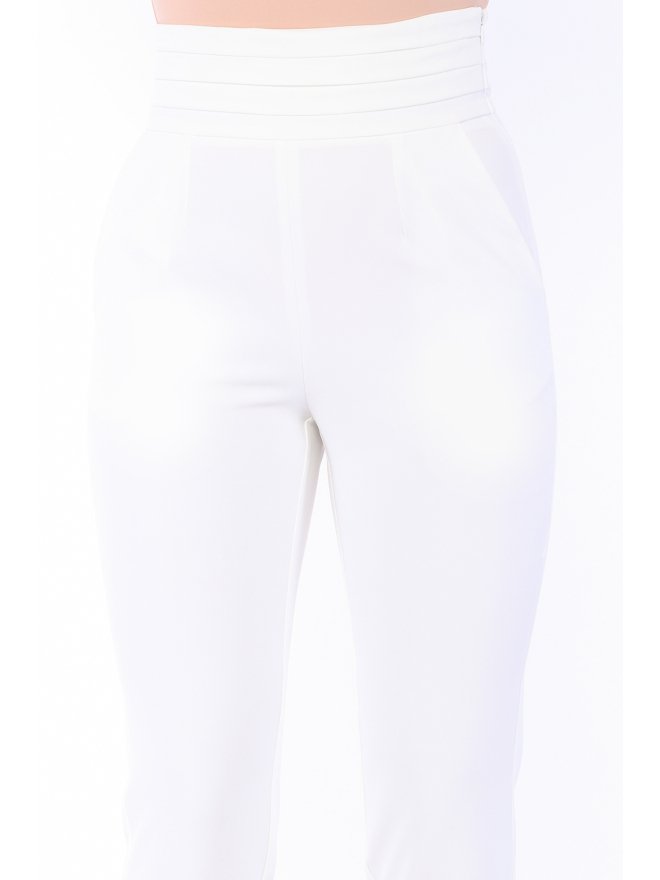 MARMURI PLEATED HIGH-WAIST CIGARETTE PANTS