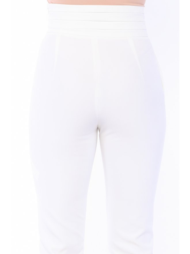 MARMURI PLEATED HIGH-WAIST CIGARETTE PANTS