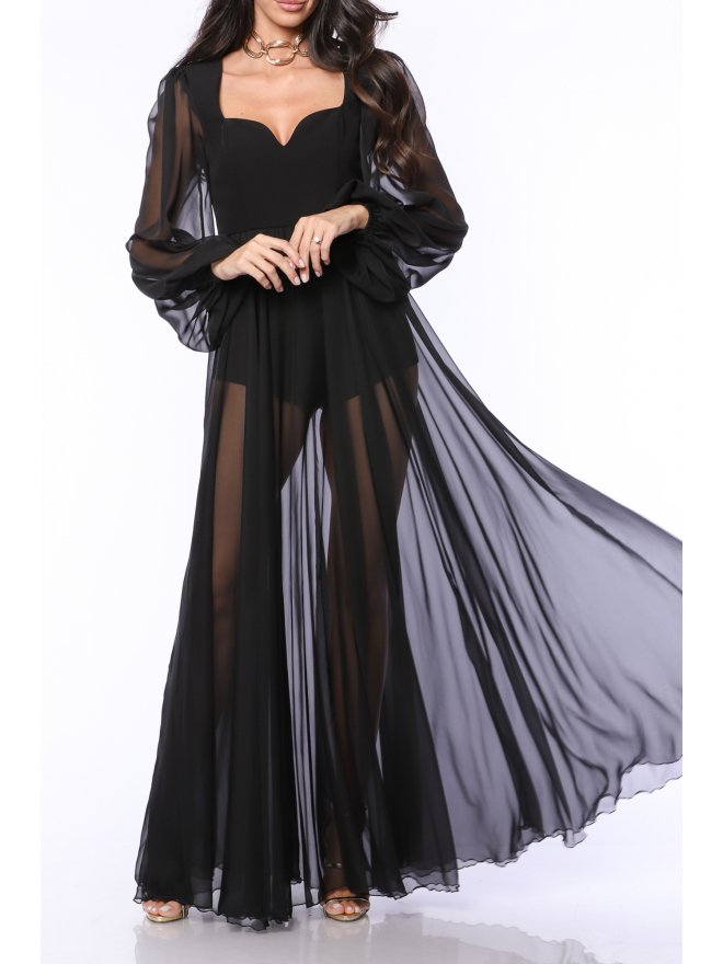TGH ROCHIE MAXI FLUIDA BREATHTAKING SEMITRANSPARENTA 