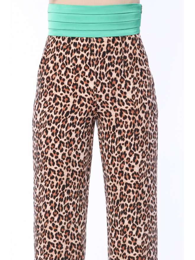 TGH PANTALONI LARGI TUXEDO COLOR BLOCK JUNGLE FEVER