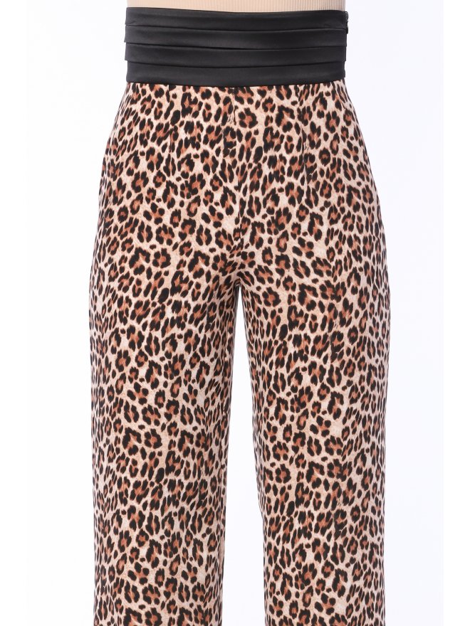 TGH PANTALONI LARGI TUXEDO COLOR BLOCK JUNGLE FEVER