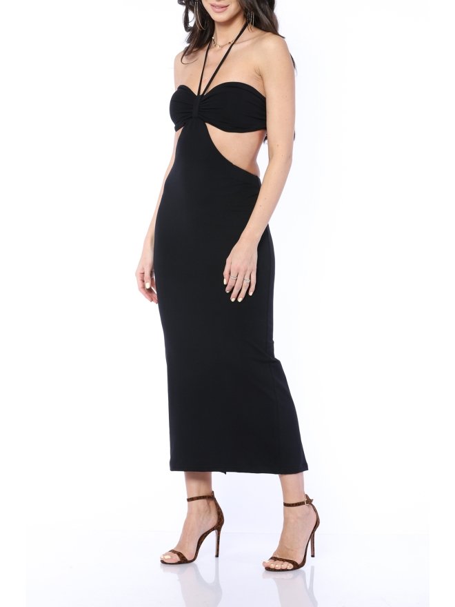 TGH ROCHIE MIDI CU DECUPAJE SI TOP SIRENA