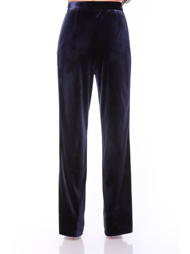 TGH PANTALONI DREPTI CU VISPUSCA DIN SATIN VELVET MISTERY