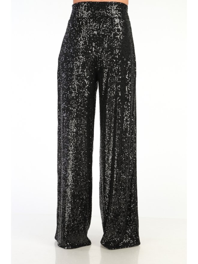 CARLA GLAM PANTALONI PALAZZO MAGIC DUST DIN PAIETE 