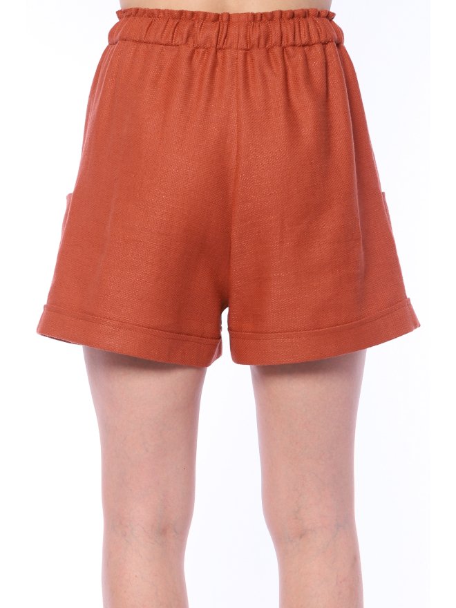 TGH LINO PANTALONI SCURTI CHIC CU CORDON